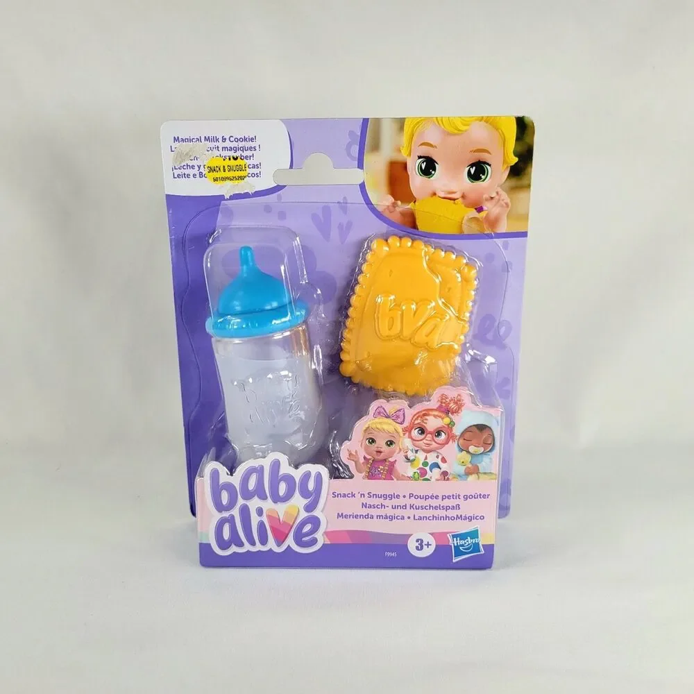 Baby Alive Magical Milk & Cookies Snack & Snuggle Pretend Play Food Toy Set NIB